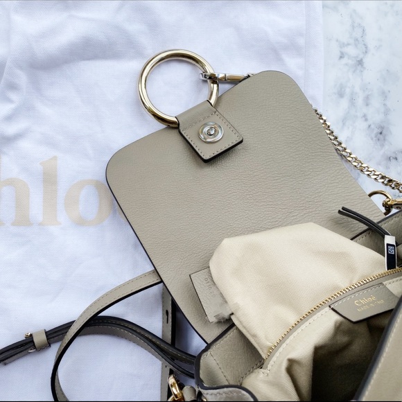 SOLD 😭 Chloe Faye Backpack Grey Suede Leather - Picture 8 of 8